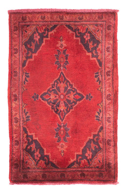 Tappeto Persero - Keshan - 94 x 60 cm - rosso scuro