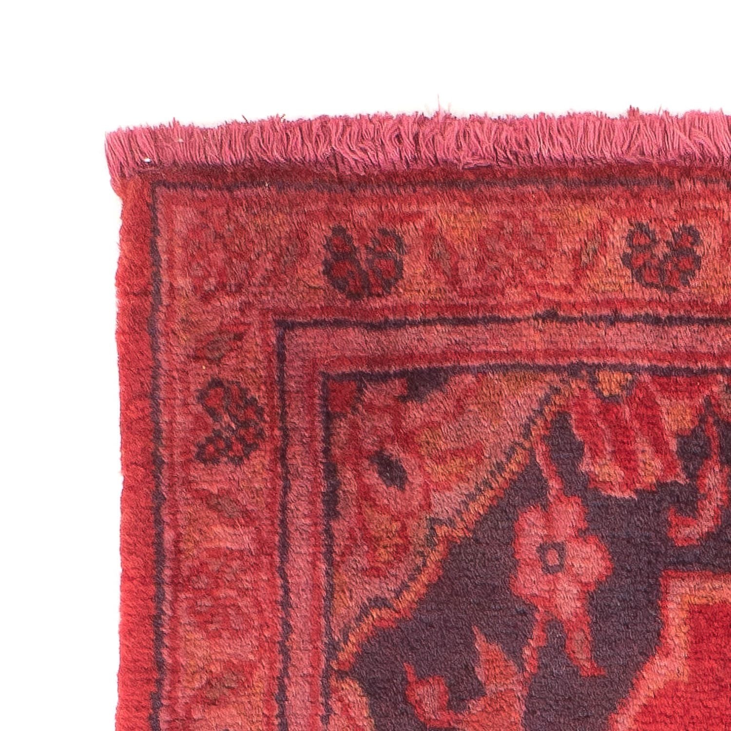 Tappeto Persero - Keshan - 94 x 60 cm - rosso scuro