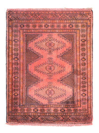 Tappeto Turkaman - 84 x 62 cm - rosso chiaro
