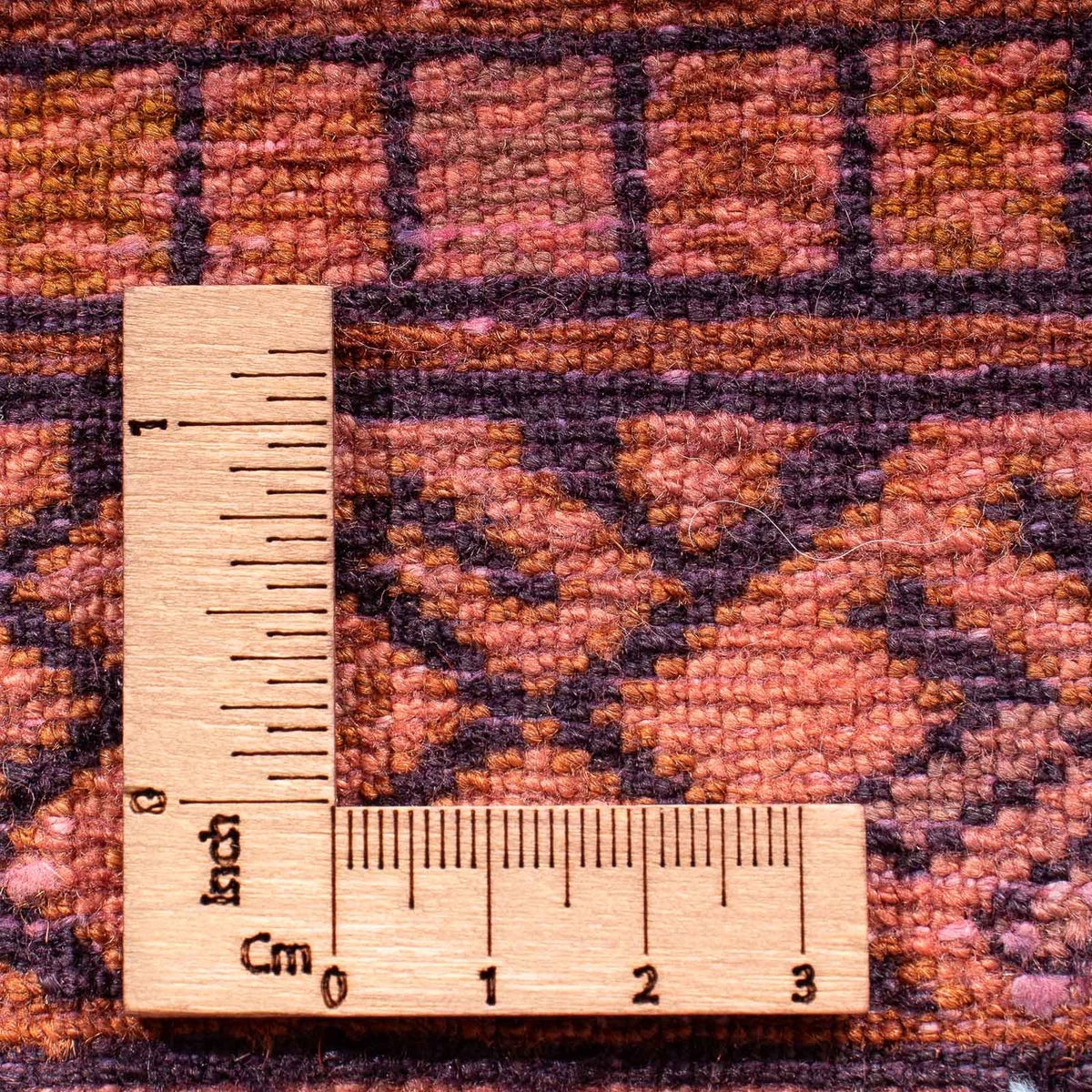 Tappeto Turkaman - 84 x 62 cm - rosso chiaro