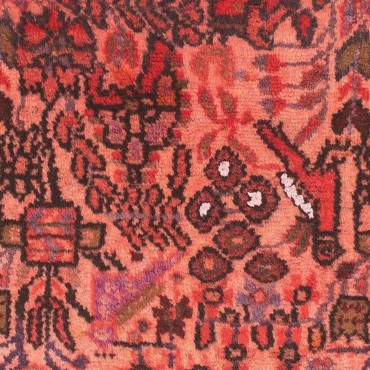 Tappeto Turkaman - 80 x 68 cm - rosso chiaro