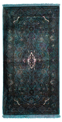 Tappeto Persero - Keshan - 130 x 63 cm - blu chiaro