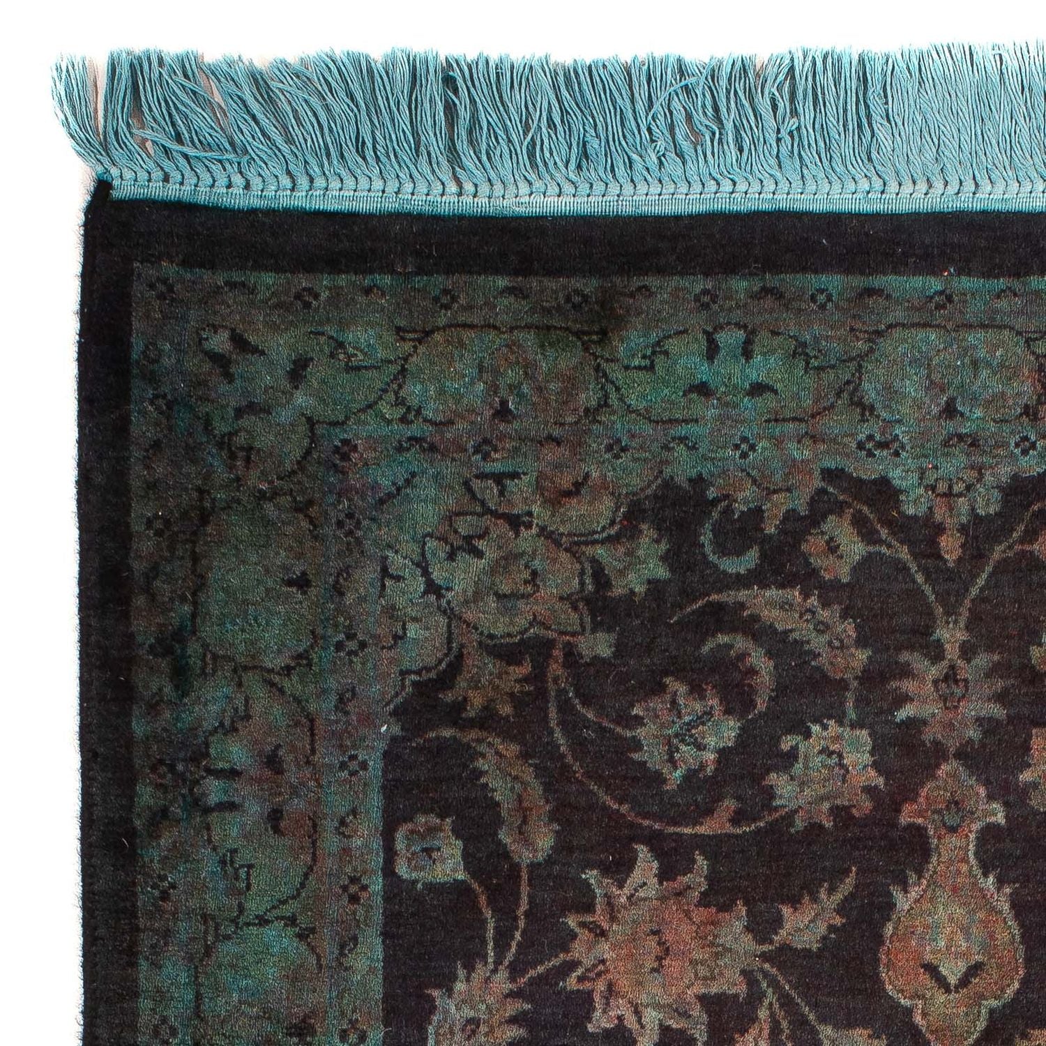 Tappeto orientale - Indo - 130 x 76 cm - blu chiaro