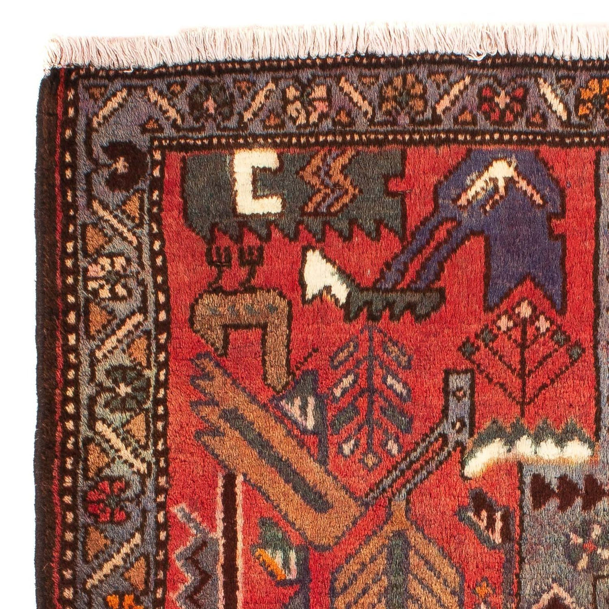 Tappeto Persero - Nomade - 99 x 82 cm - rosso scuro