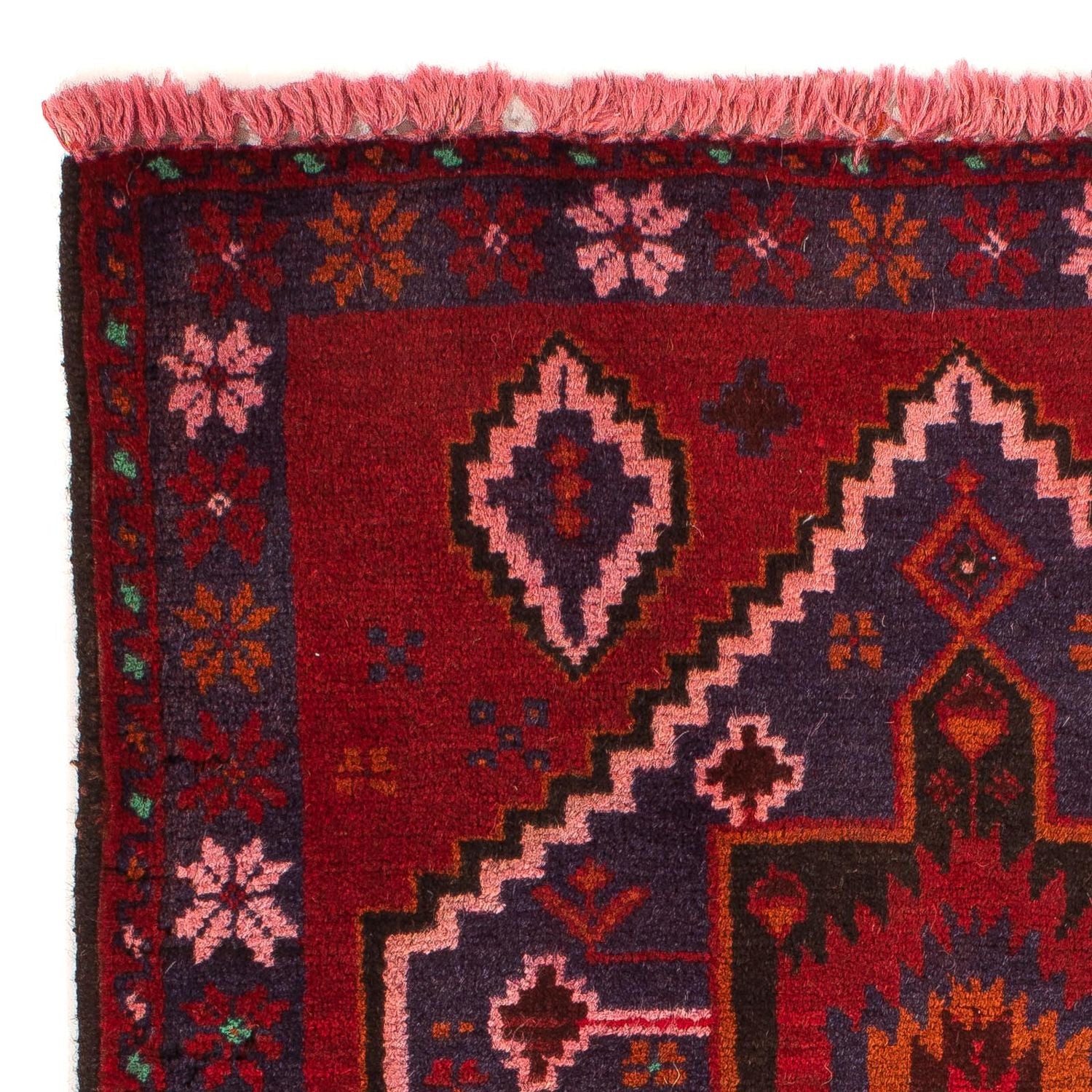 Tappeto Belutsch - 125 x 87 cm - rosso scuro