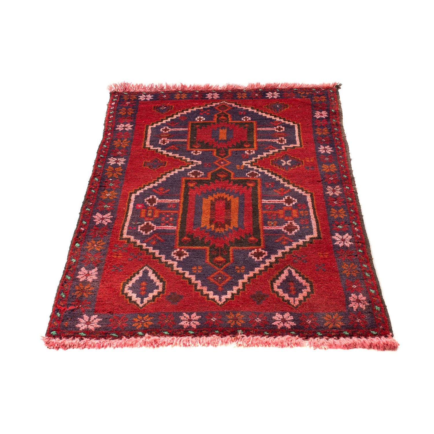 Tappeto Belutsch - 125 x 87 cm - rosso scuro