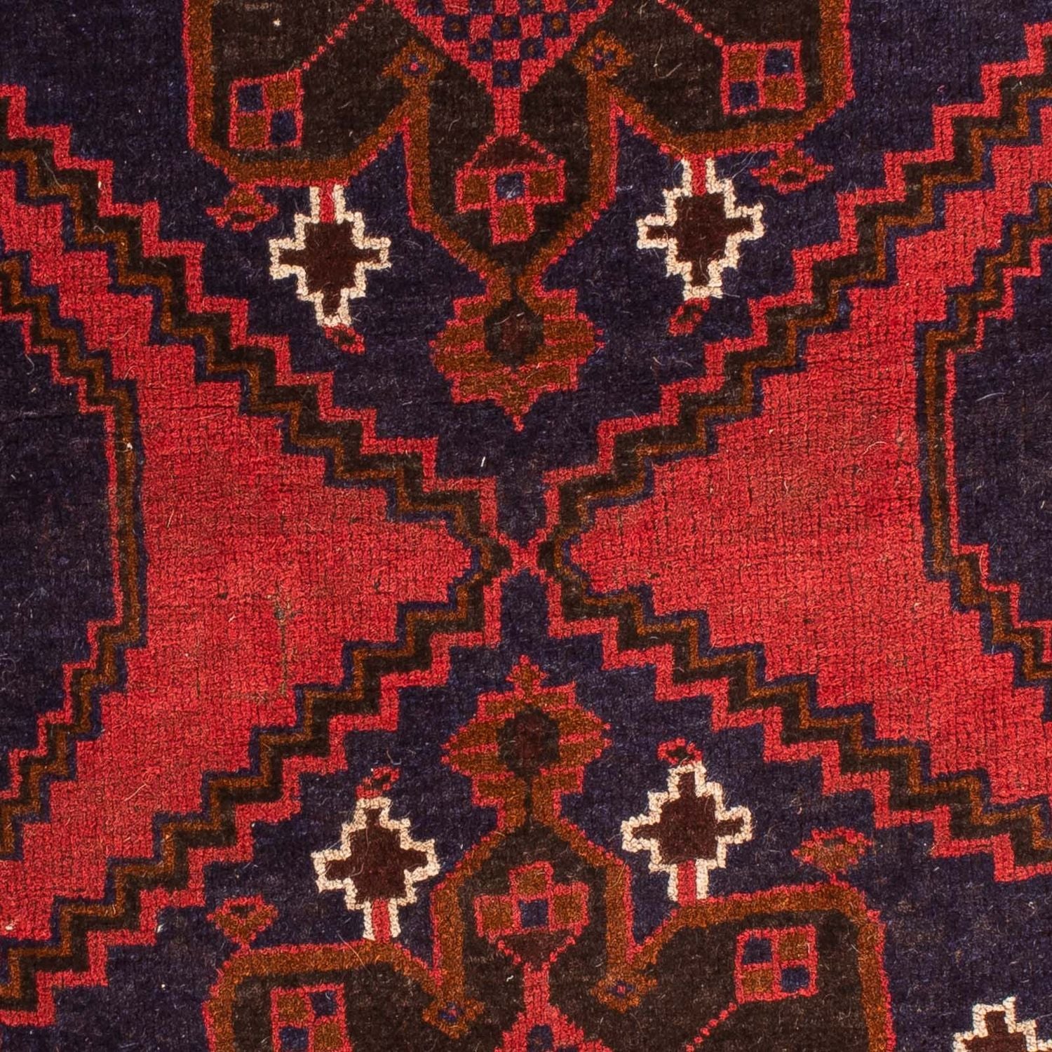 Tappeto Belutsch - 140 x 92 cm - rosso scuro