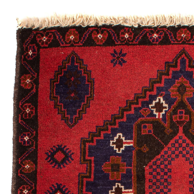 Tappeto Belutsch - 140 x 92 cm - rosso scuro