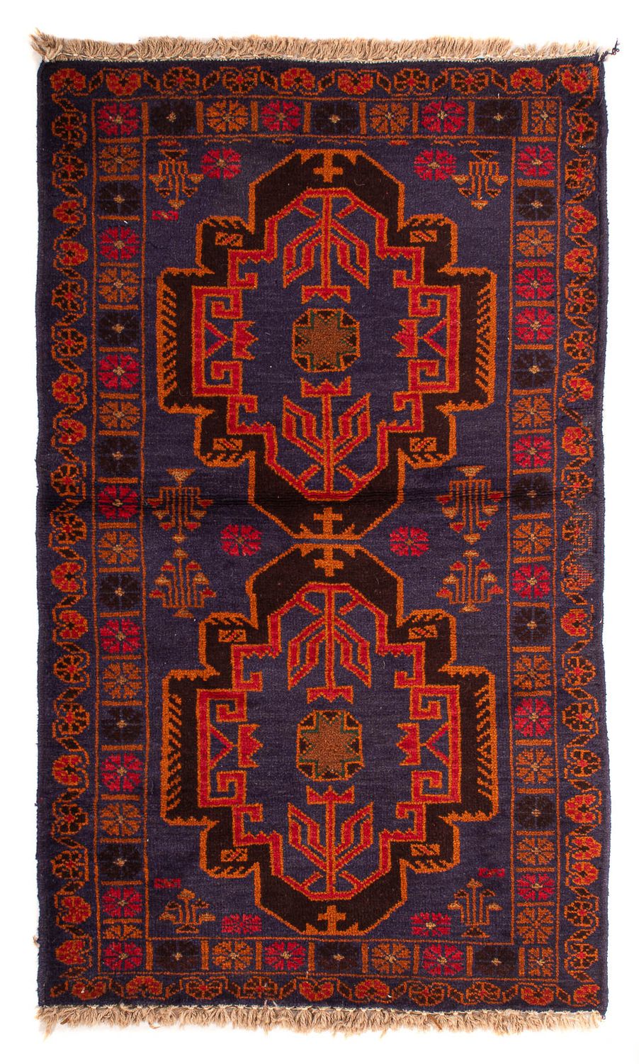 Tappeto Belutsch - 133 x 76 cm - blu scuro