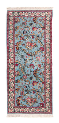 Tappeto orientale - Indo - 194 x 81 cm - blu chiaro
