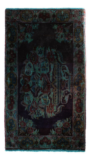 Tappeto Persero - Keshan - 117 x 65 cm - blu scuro