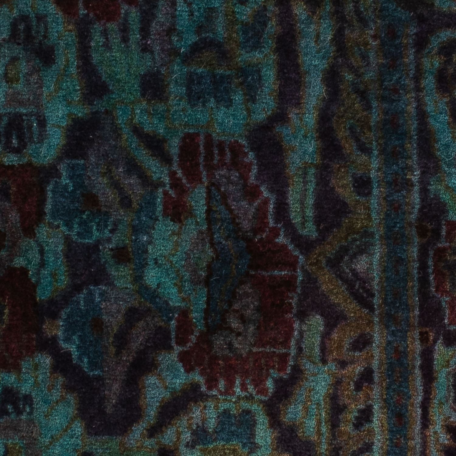 Tappeto Persero - Keshan - 117 x 65 cm - blu scuro