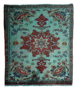 Tappeto Persero - Classico quadrato  - 105 x 104 cm - blu chiaro