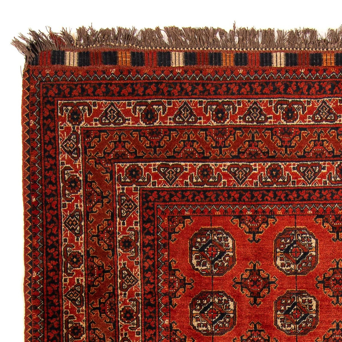 Tappeto afgano - Bukhara - 199 x 124 cm - rosso scuro