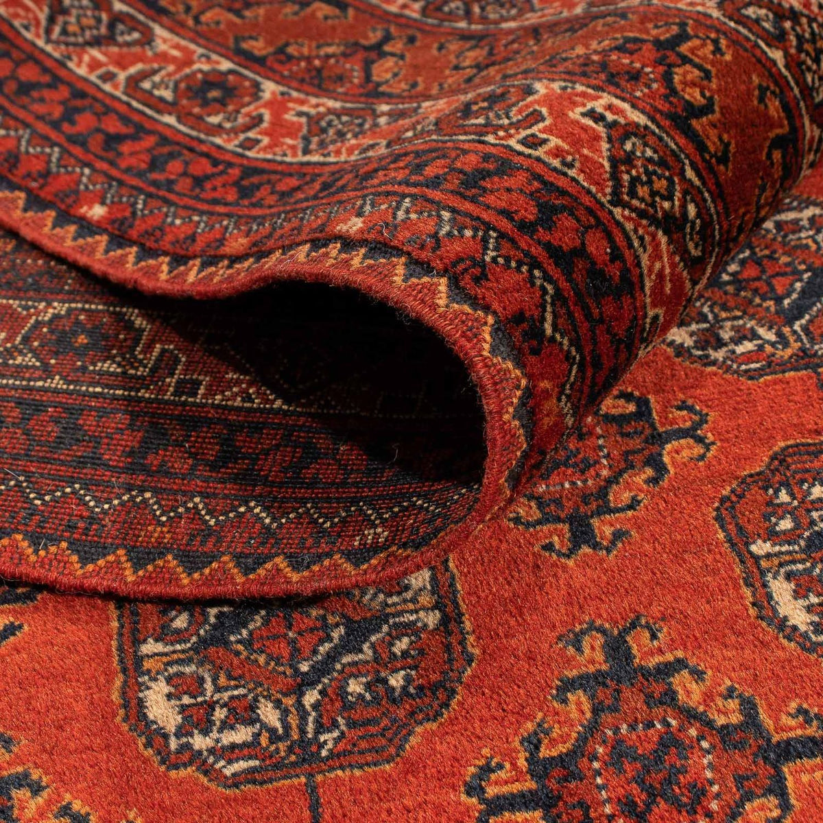 Tappeto afgano - Bukhara - 199 x 124 cm - rosso scuro