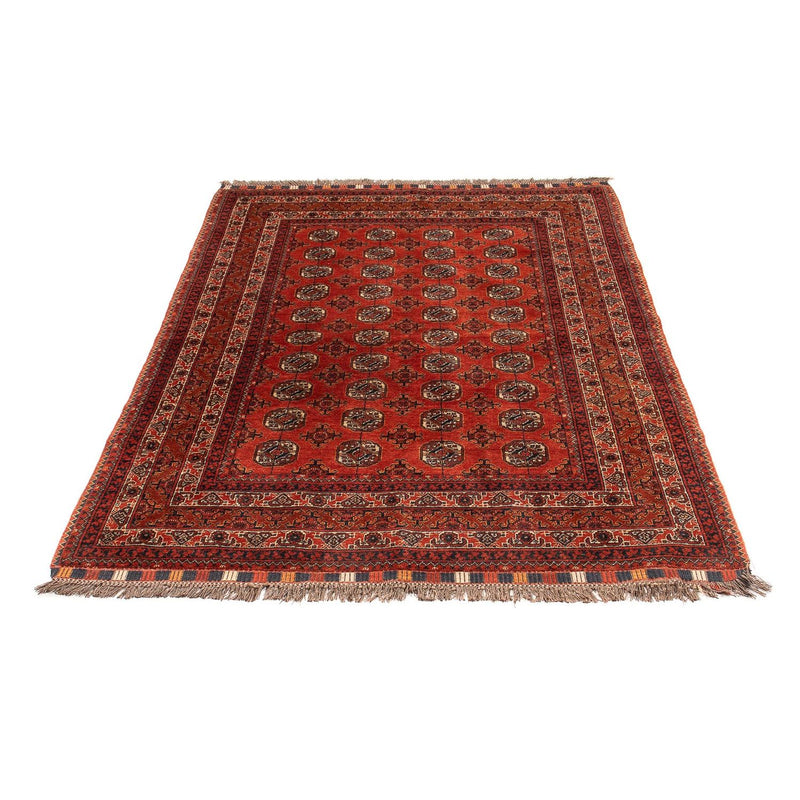 Tappeto afgano - Bukhara - 199 x 124 cm - rosso scuro
