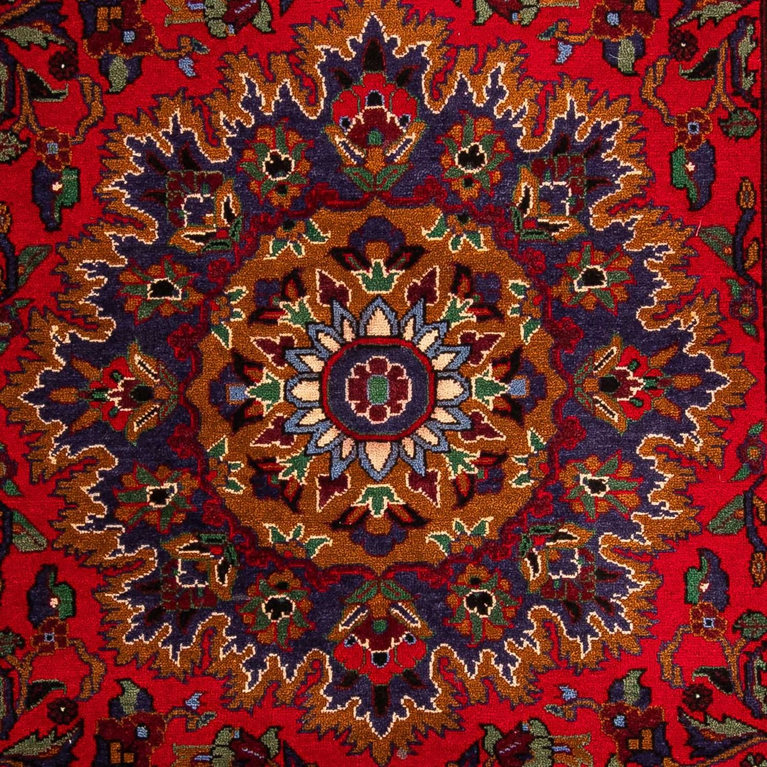 Tappeto corsia Tappeto afgano - 205 x 114 cm - rosso scuro