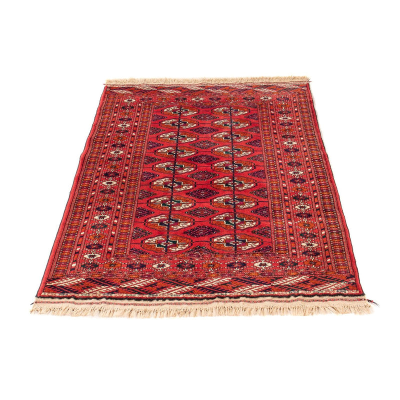 Tappeto Turkaman - 123 x 83 cm - rosso scuro