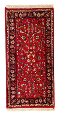 Tappeto orientale - Indo - 145 x 73 cm - rosso scuro