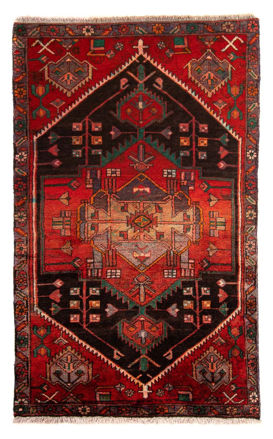 Tappeto Persero - Nomade - 177 x 108 cm - rosso scuro