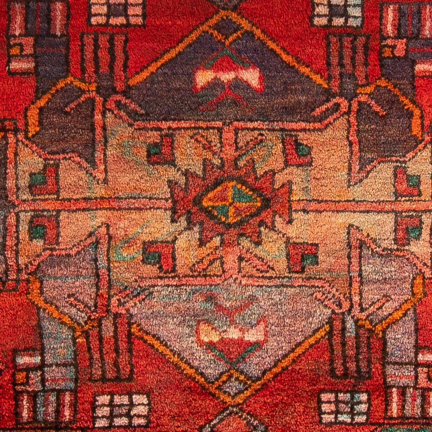 Tappeto Persero - Nomade - 177 x 108 cm - rosso scuro
