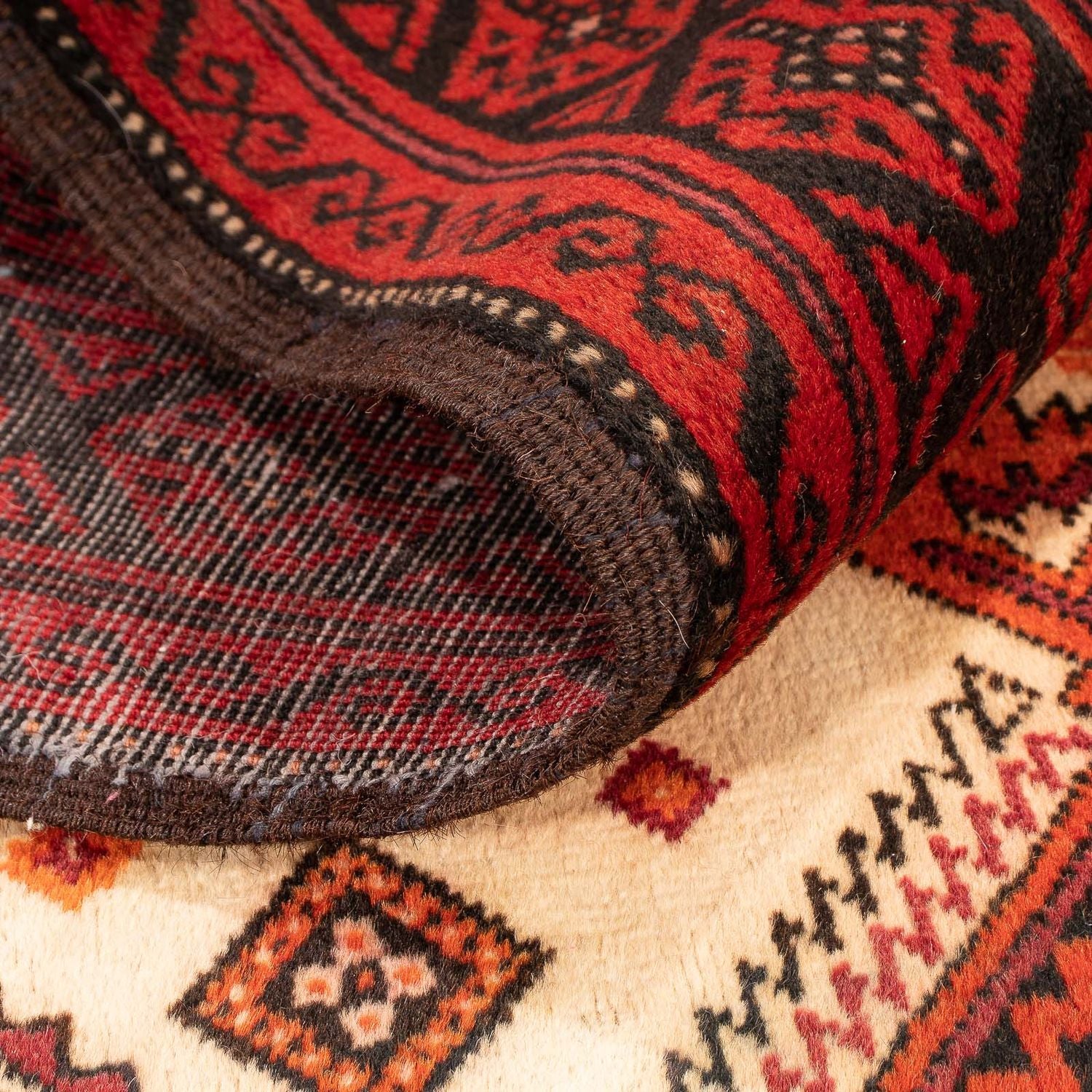 Tappeto Belutsch - 183 x 107 cm - rosso scuro