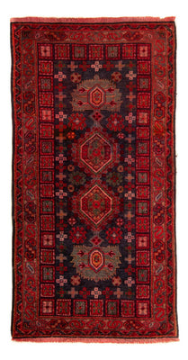 Tappeto Belutsch - 154 x 78 cm - rosso scuro
