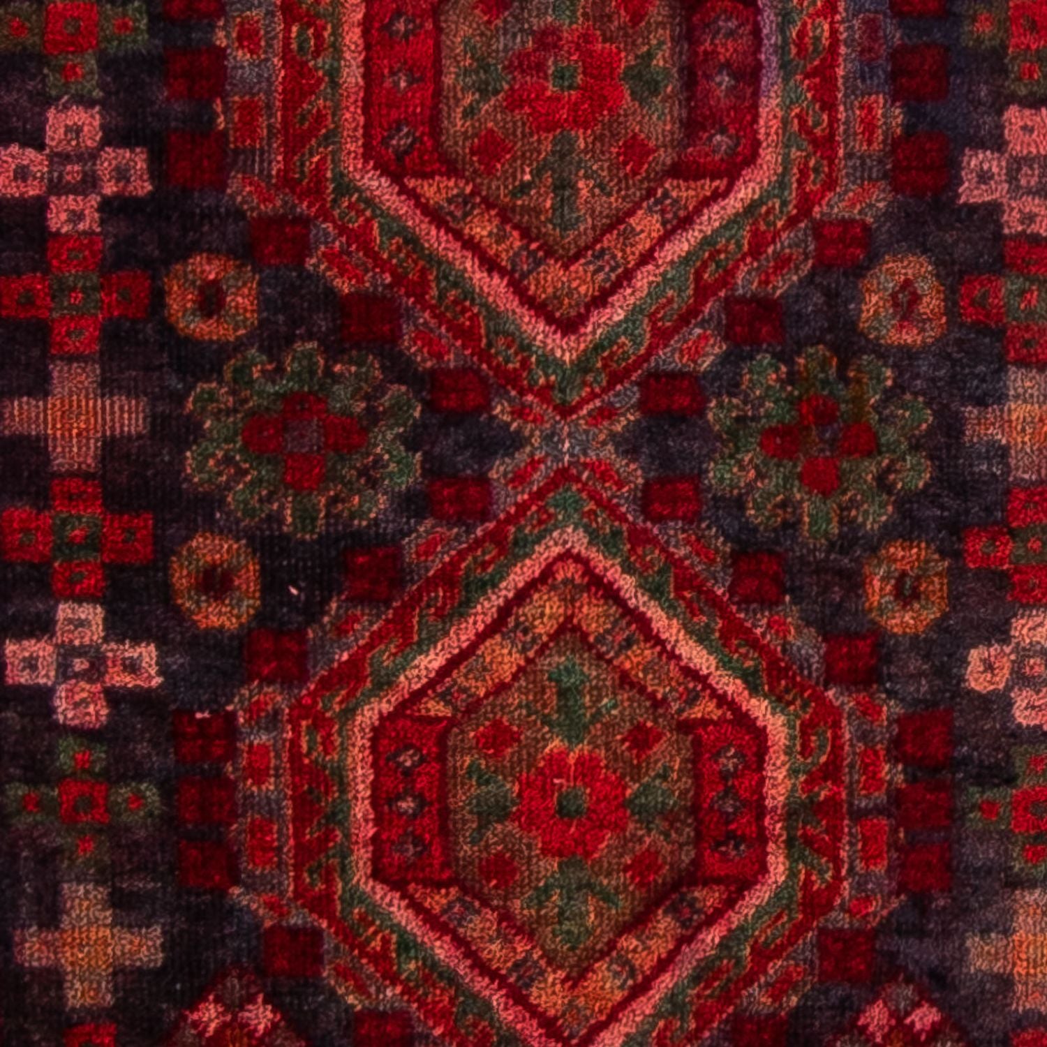 Tappeto Belutsch - 154 x 78 cm - rosso scuro