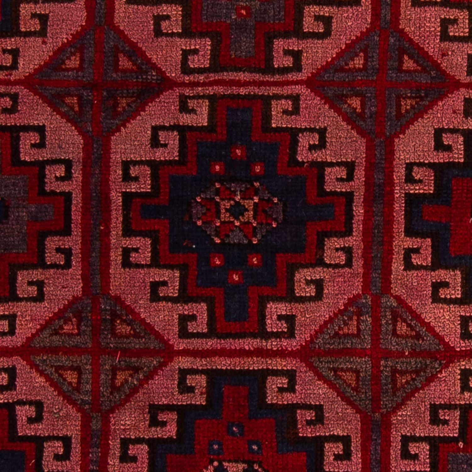 Tappeto Belutsch - 131 x 104 cm - rosso chiaro
