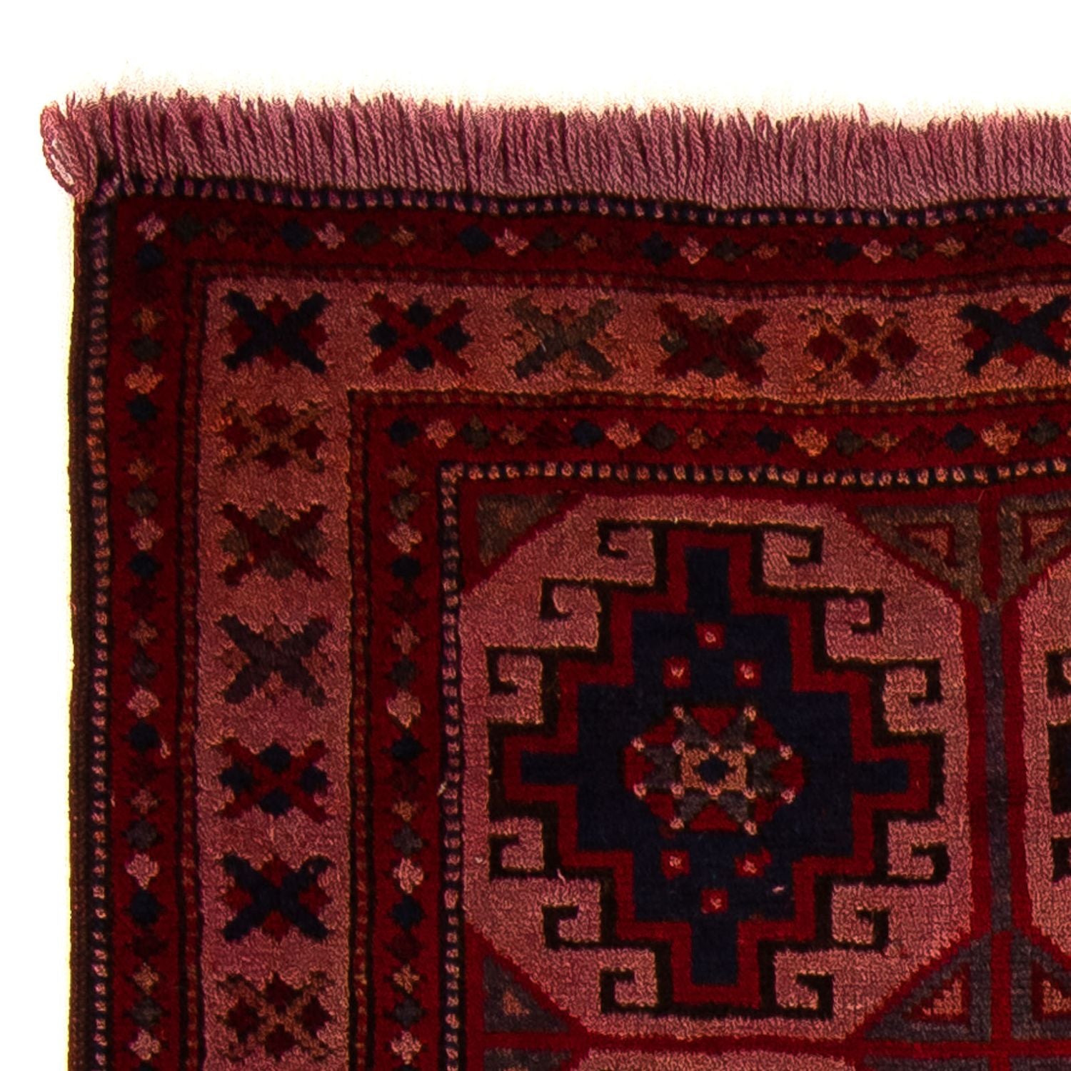 Tappeto Belutsch - 131 x 104 cm - rosso chiaro