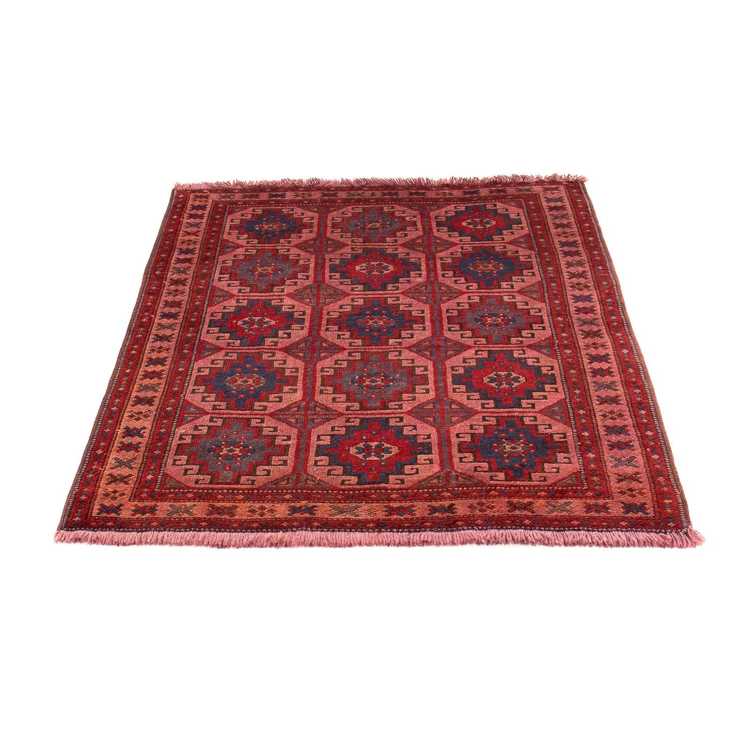 Tappeto Belutsch - 131 x 104 cm - rosso chiaro