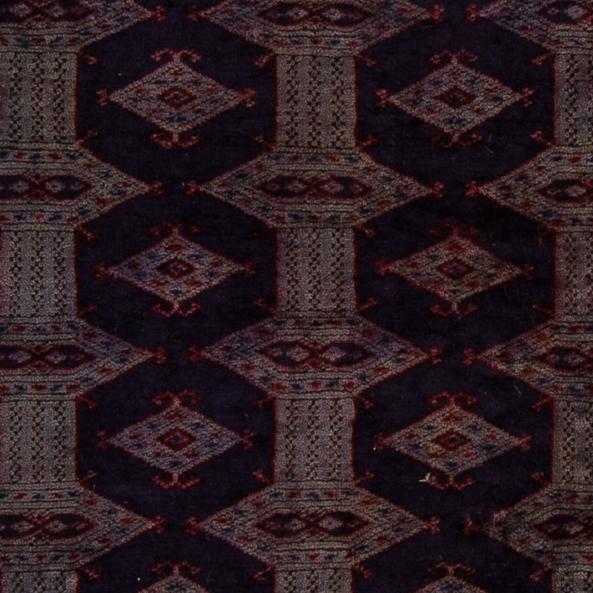 Tappeto Turkaman - 147 x 108 cm - marrone scuro