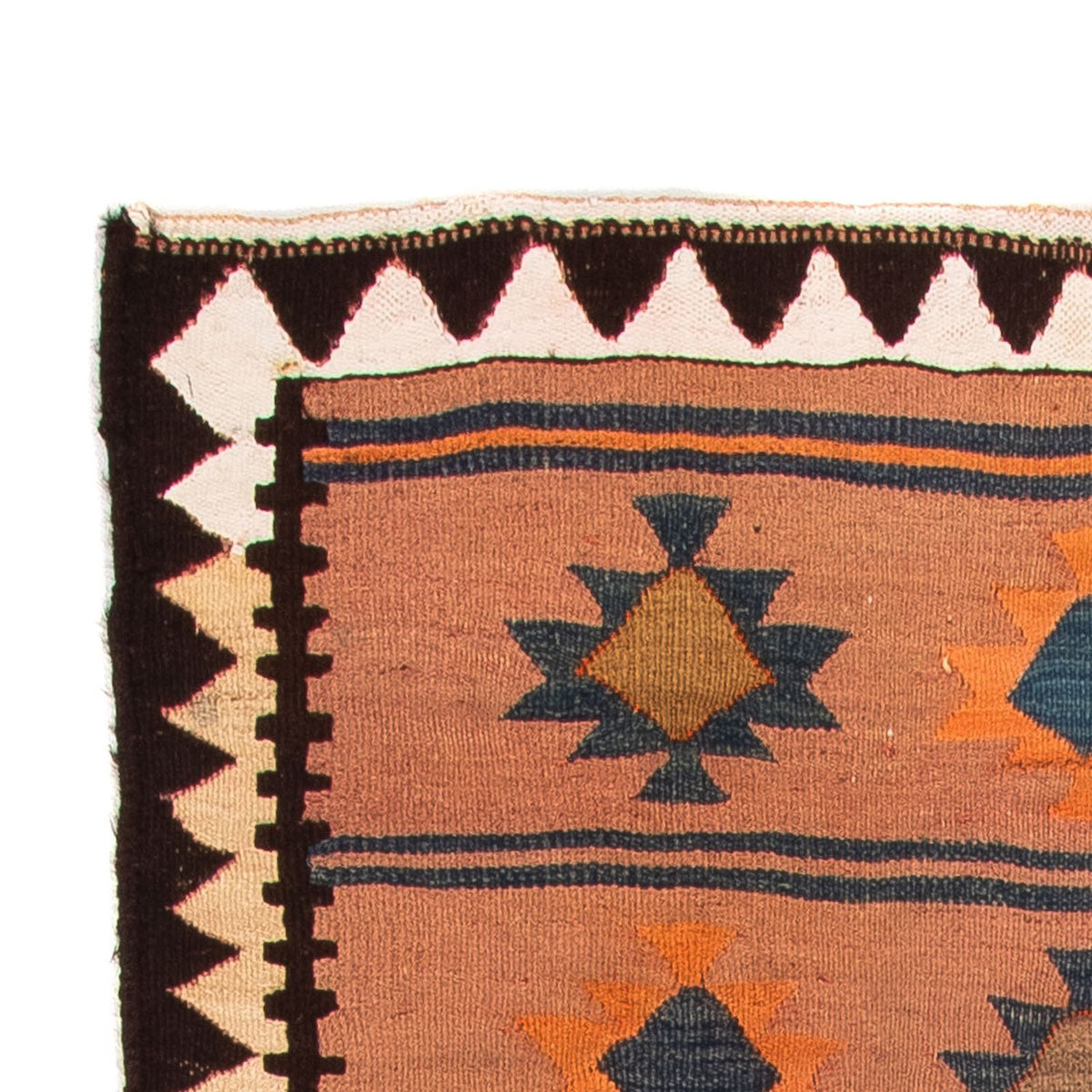 Tappeto corsia Tappeto Kelim - Vecchio - 260 x 140 cm - multicolore