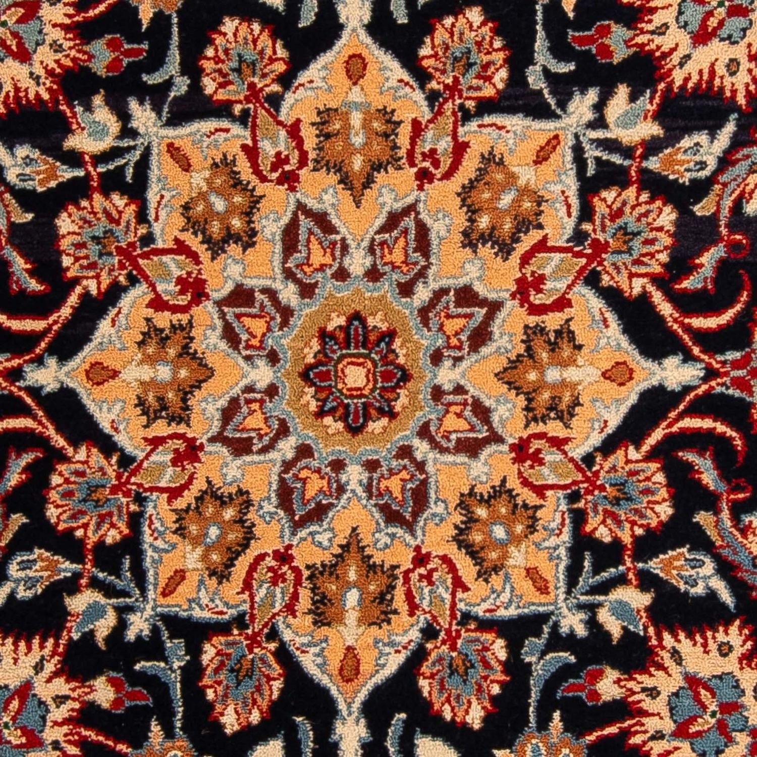 Tappeto corsia Tappeto Persero - Isfahan - Premio - 175 x 100 cm - blu scuro