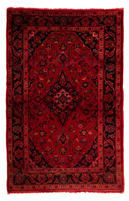 Tappeto Persero - Keshan - 155 x 100 cm - rosso scuro