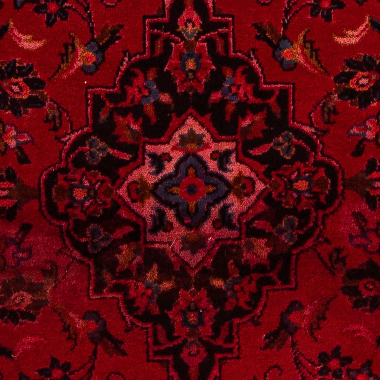 Tappeto Persero - Keshan - 155 x 100 cm - rosso scuro