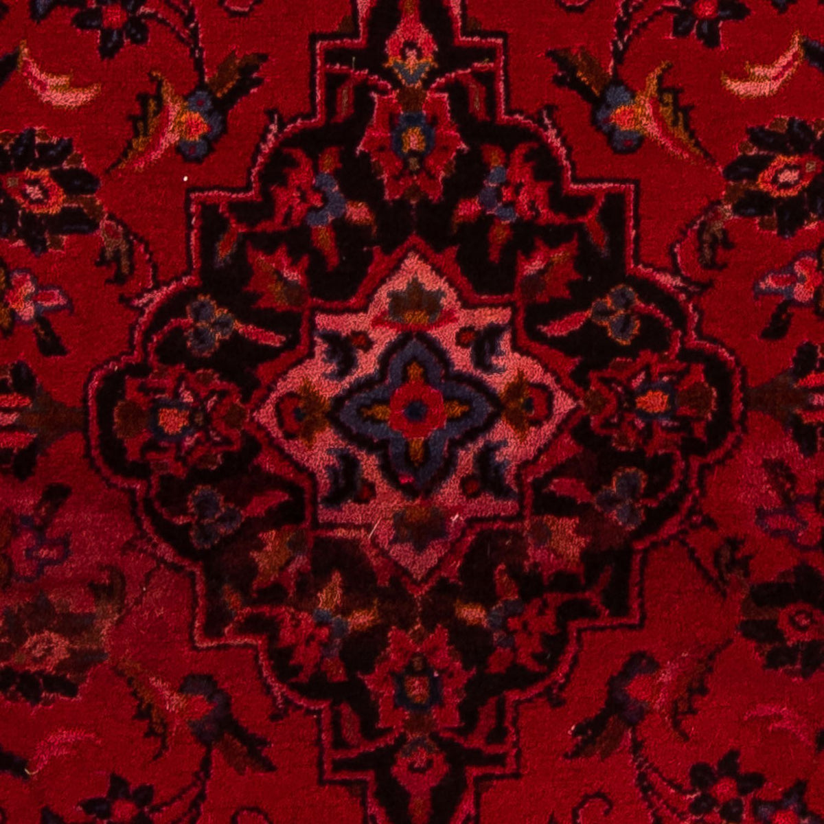 Tappeto Persero - Keshan - 155 x 100 cm - rosso scuro