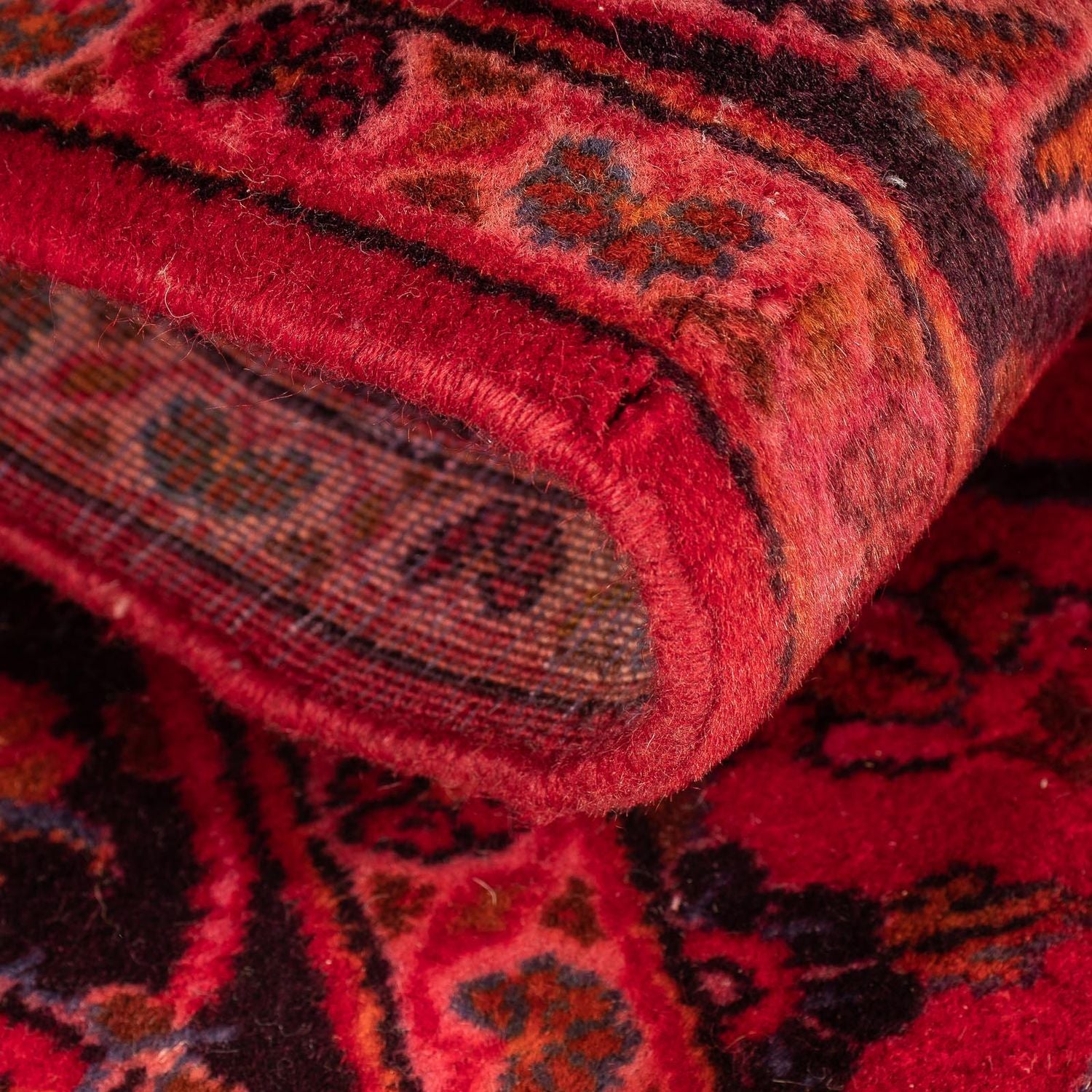 Tappeto Persero - Keshan - 155 x 100 cm - rosso scuro