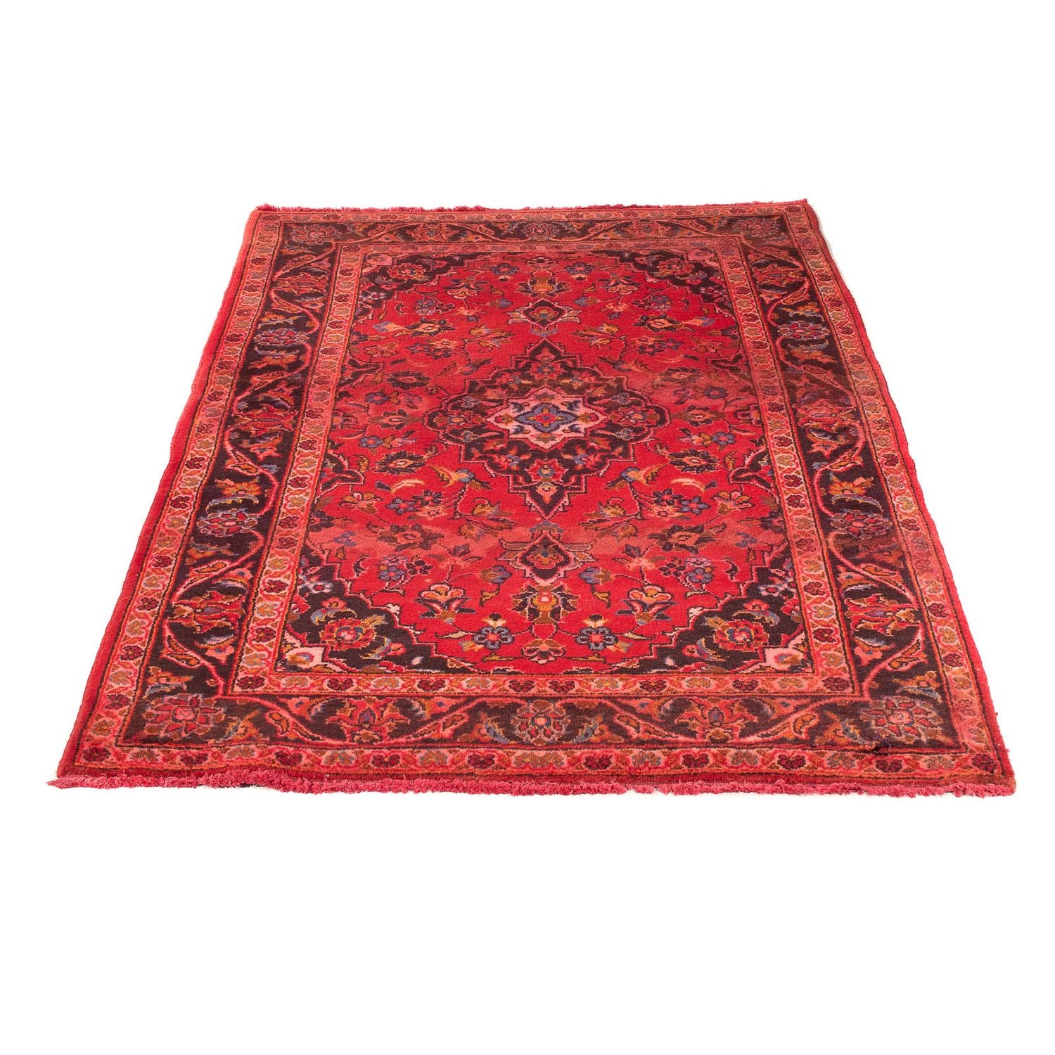Tappeto Persero - Keshan - 155 x 100 cm - rosso scuro