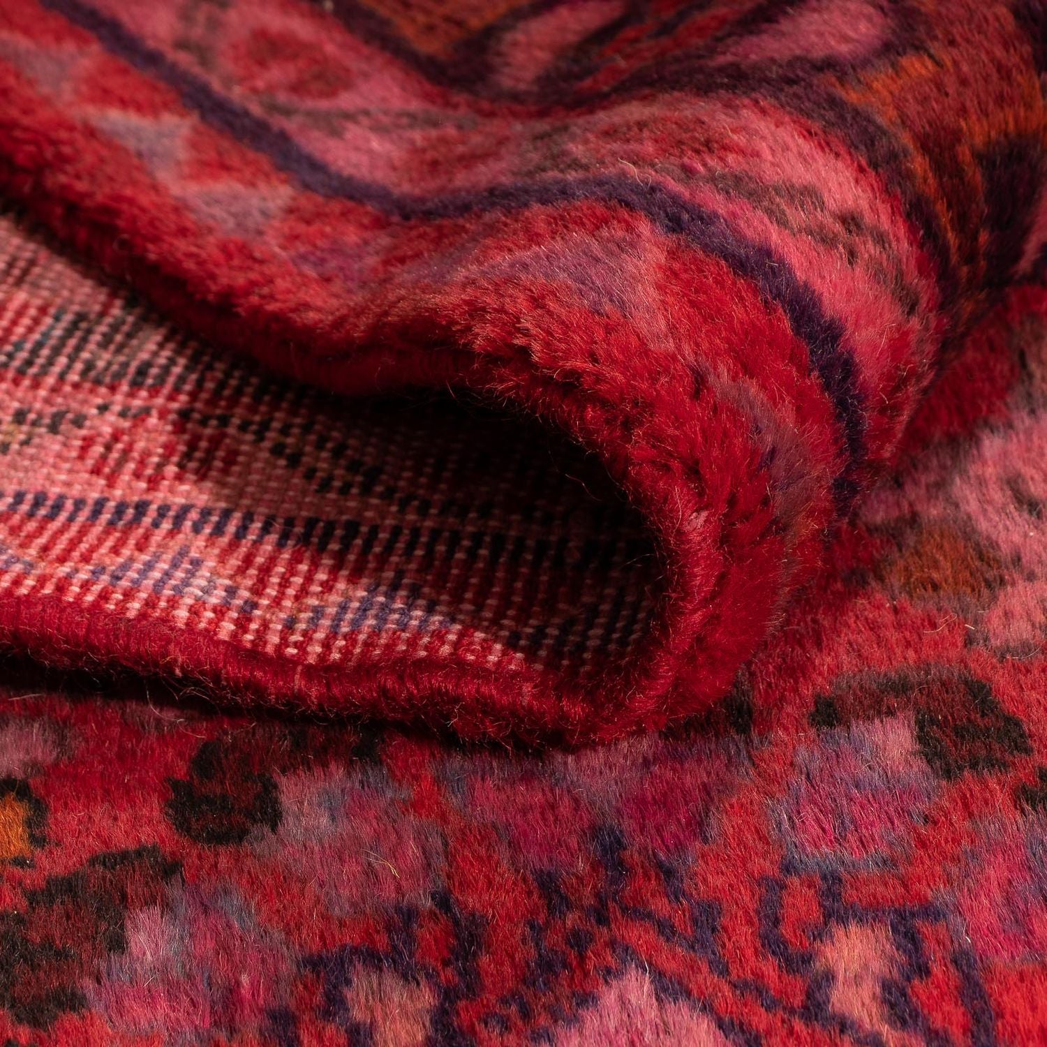 Tappeto Persero - Nomade - 170 x 105 cm - rosso scuro