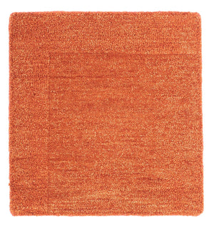 Tappeto di lana quadrato  - 47 x 47 cm - arancione