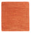 Tappeto di lana quadrato  - 47 x 47 cm - arancione