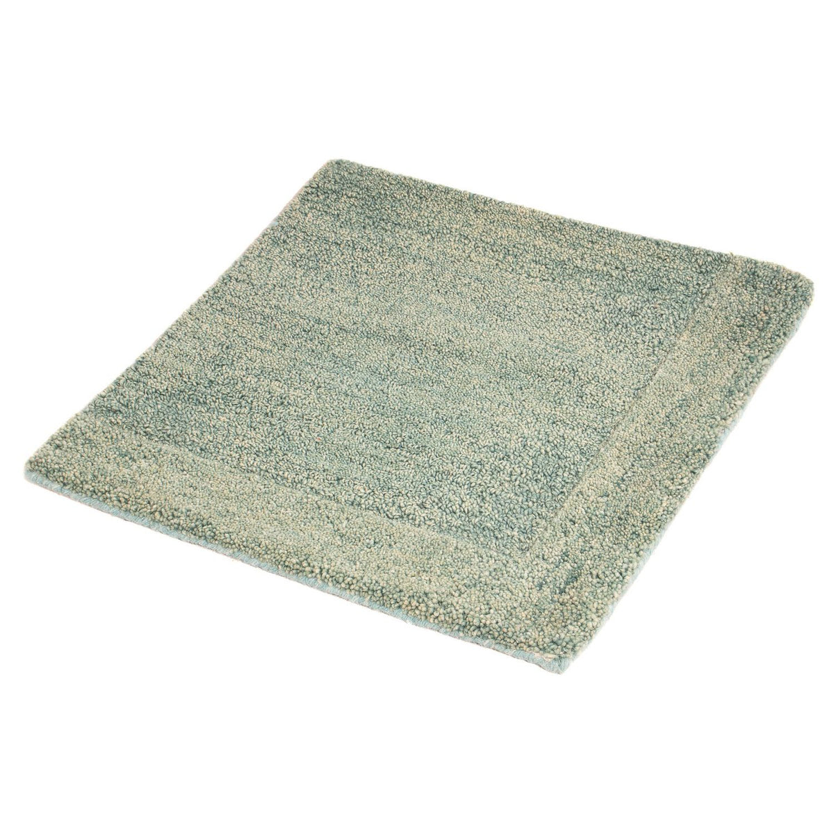 Tappeto di lana quadrato  - 47 x 47 cm - verde