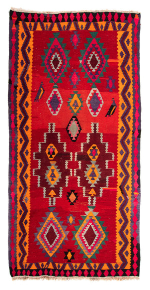 Tappeto Kelim - Vecchio - 280 x 155 cm - multicolore