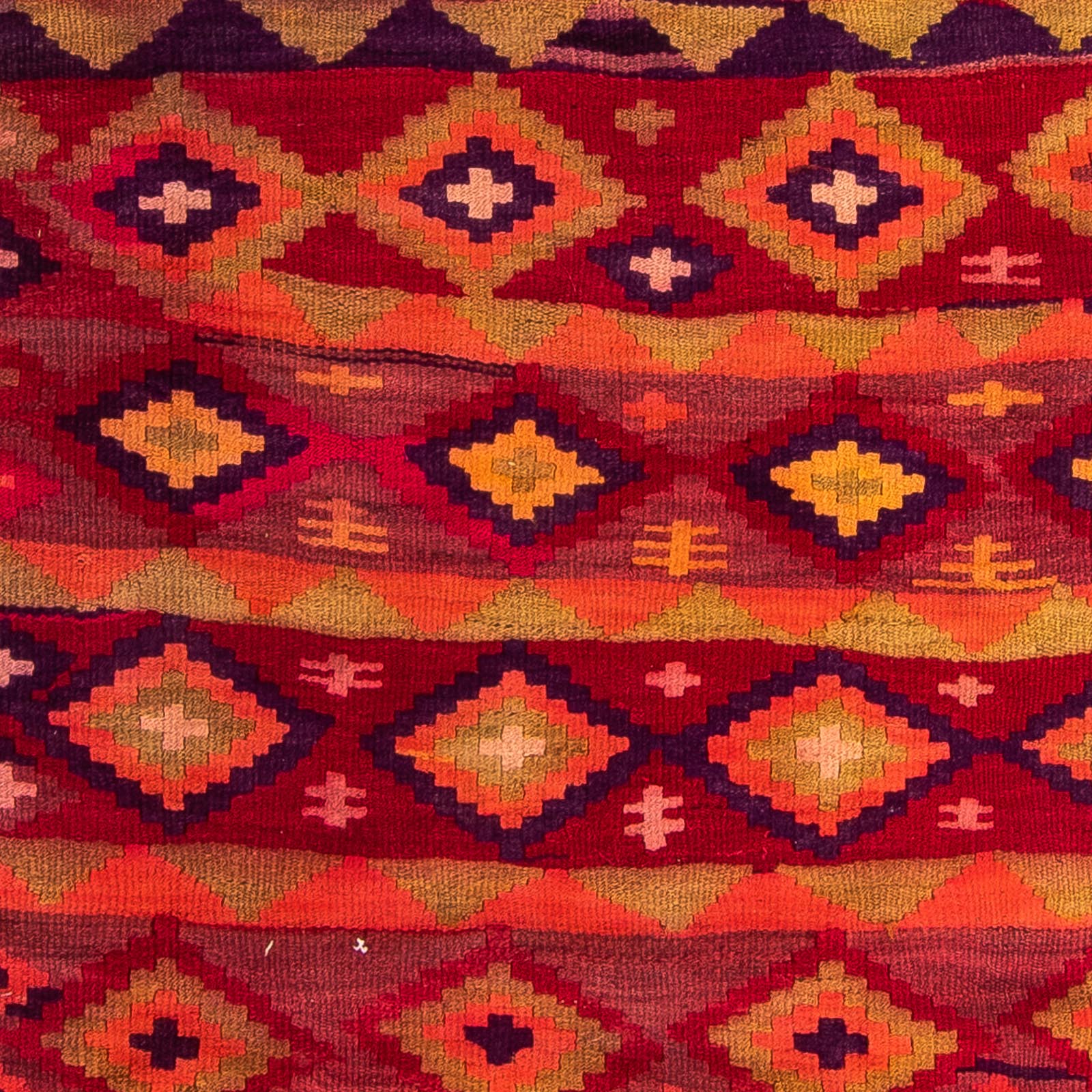 Tappeto corsia Tappeto Kelim - Vecchio - 285 x 145 cm - multicolore