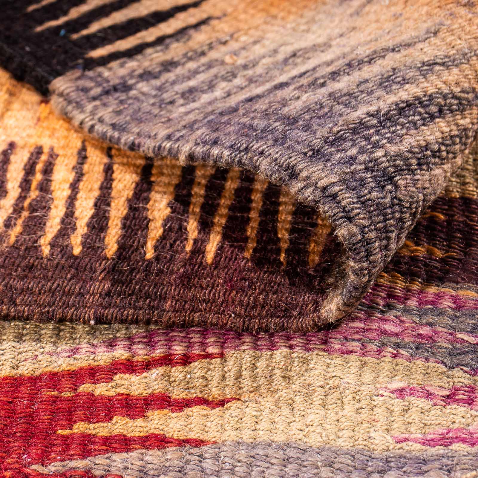 Tappeto corsia Tappeto Kelim - Vecchio - 305 x 105 cm - multicolore