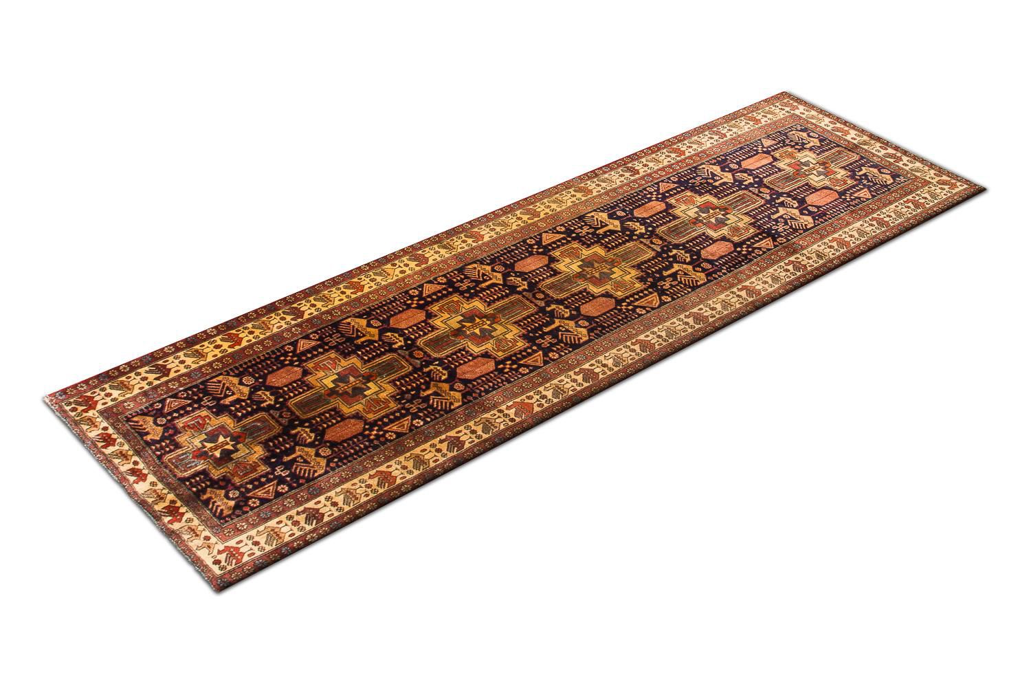 Tappeto corsia Tappeto Persero - Nomade - 326 x 98 cm - blu scuro