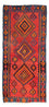 Tappeto corsia Tappeto Kelim - Vecchio - 220 x 195 cm - multicolore