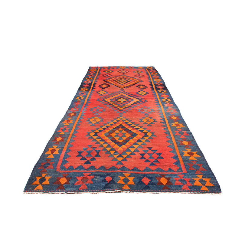 Tappeto corsia Tappeto Kelim - Vecchio - 220 x 195 cm - multicolore