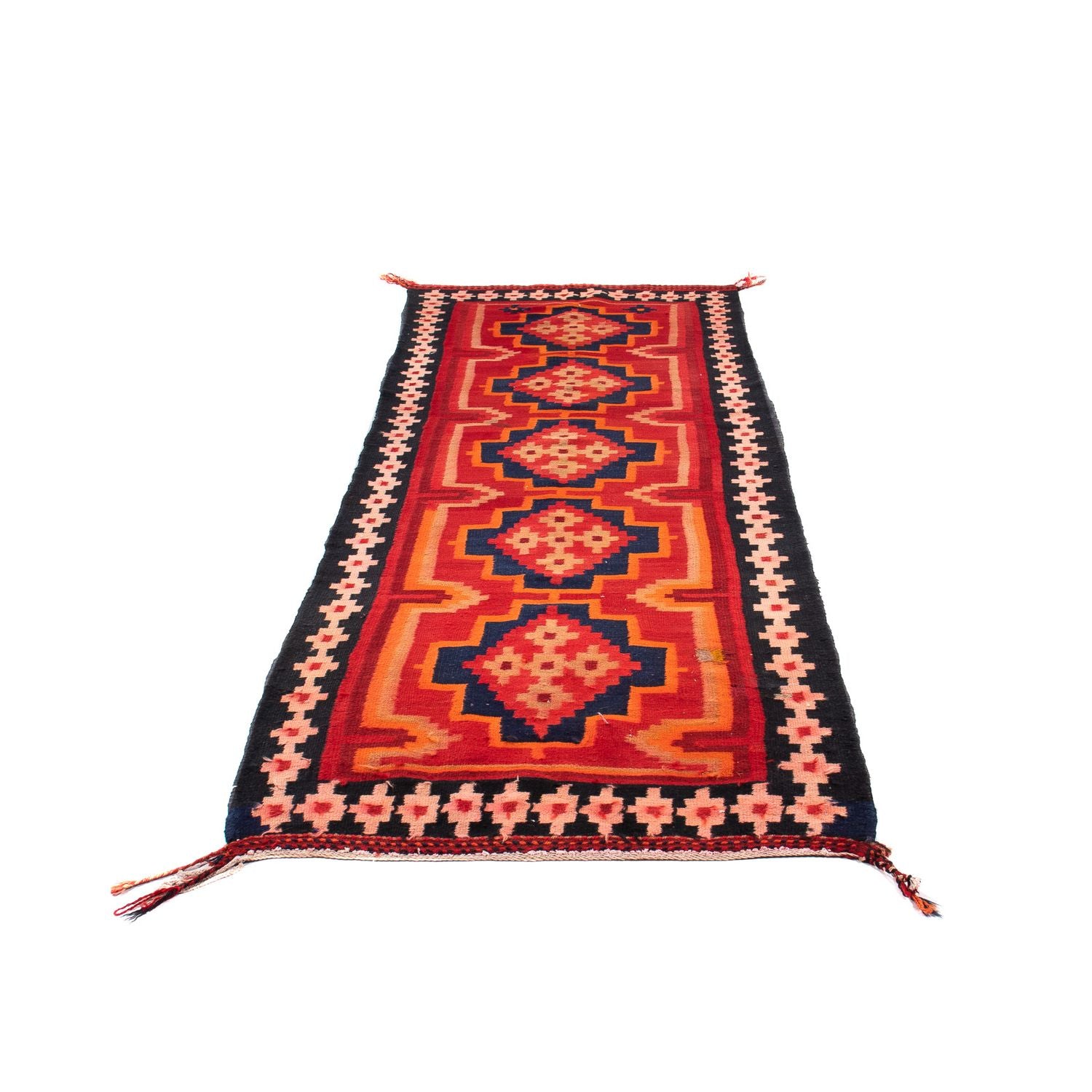 Tappeto corsia Tappeto Kelim - Vecchio - 285 x 100 cm - multicolore